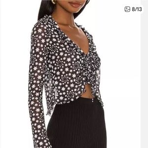 Free People Marne Mesh Star Top